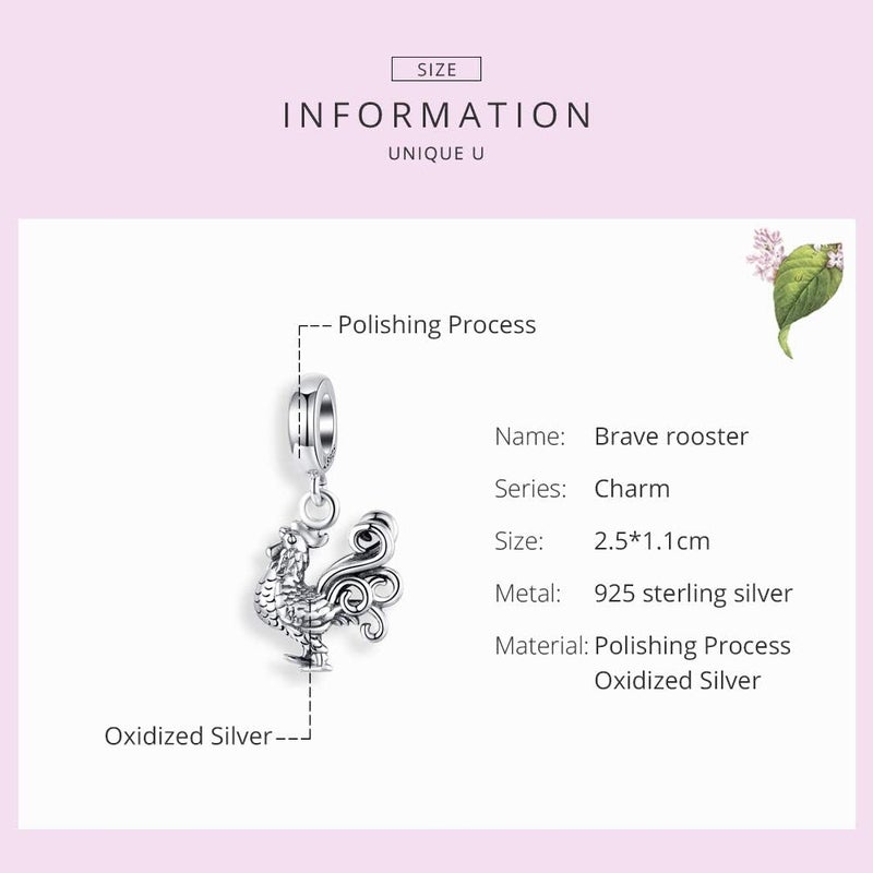 VOROCO Store Charm 925 Sterling Silver Bracelet Necklace Pendant Bead Charms Jewelry Gift for Women Mother Daughter Grandma Family Friends - Image 3